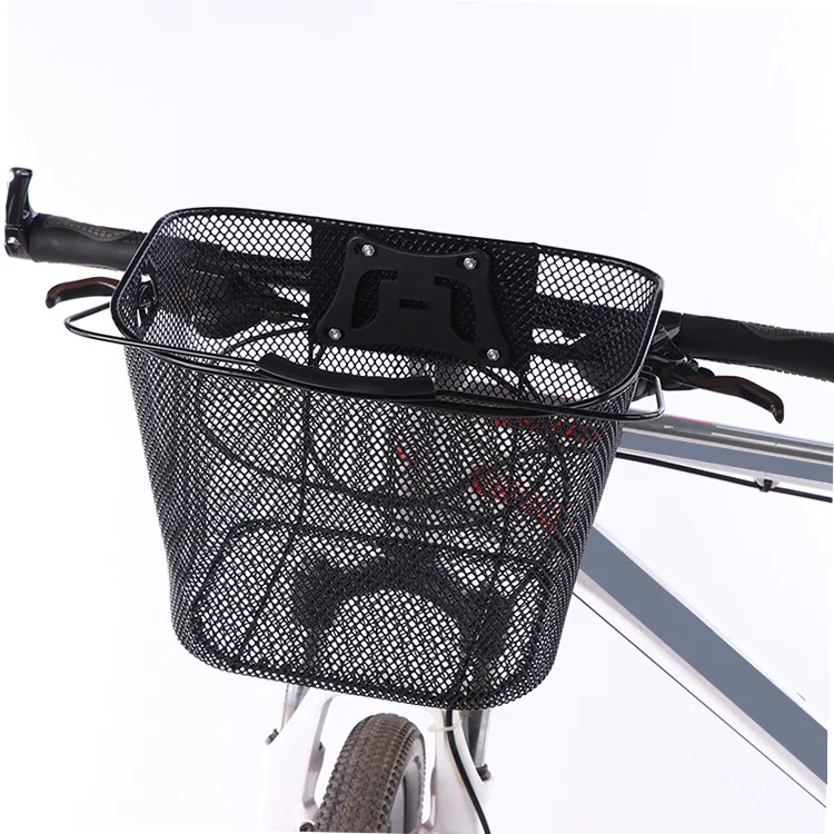 2024 NT brand new steel bicycle basket bicycle front basket metal handlebar back basket with high quality
