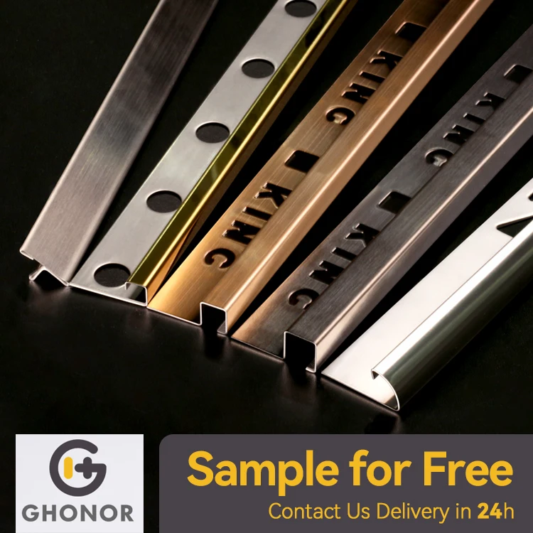 2.5M Long Luxury Flexible Moulding Profile Wall Trims Stainless Steel Edge Trim Brushed Strip 10 20 30 40Mm