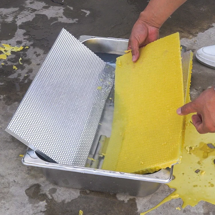 Manual Notebook Beeswax Foundation Sheet Printing Making Stamping Mold Machine For Bees Wax Sheets
