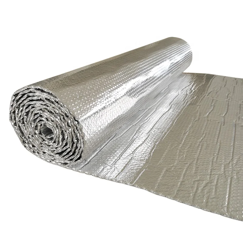High R Value Fireproof Reflective Double Foil Bubble Insulation roof insulation material