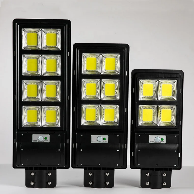 High bright COB all in one lithium battery lamp solar hybrid street light 90w