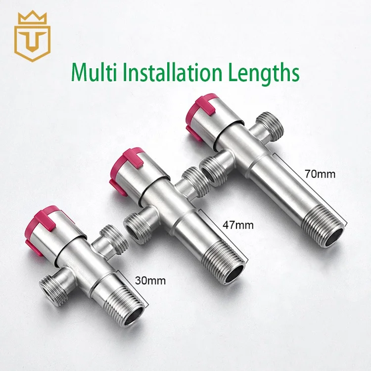 Bathroom 304 Stainless Steel 2 way Angle Valve