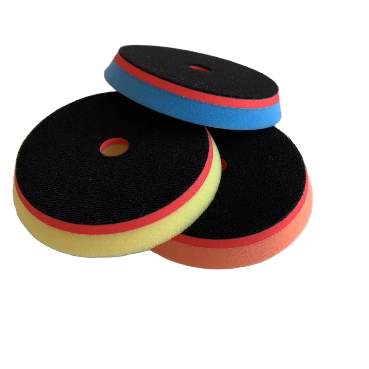 Foam Auto Polishing Pads Buffing Wheels Pads Buffer Pads Car Polishing Sponge 5 Inch 130mm Black Yellow White Orange Blue
