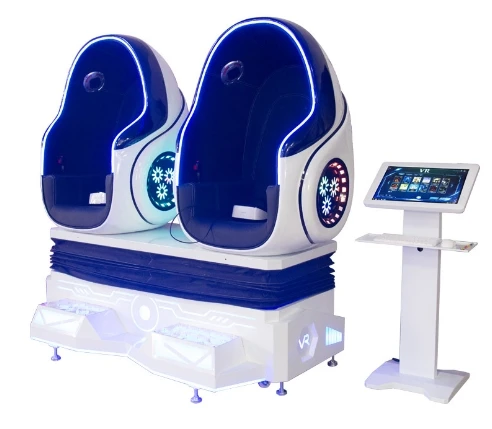 Virtual Reality Best Sales 9D VR 2 Seater Seat Chair Cinema Game Earn Money Fast VR Egg 9D VR Pod