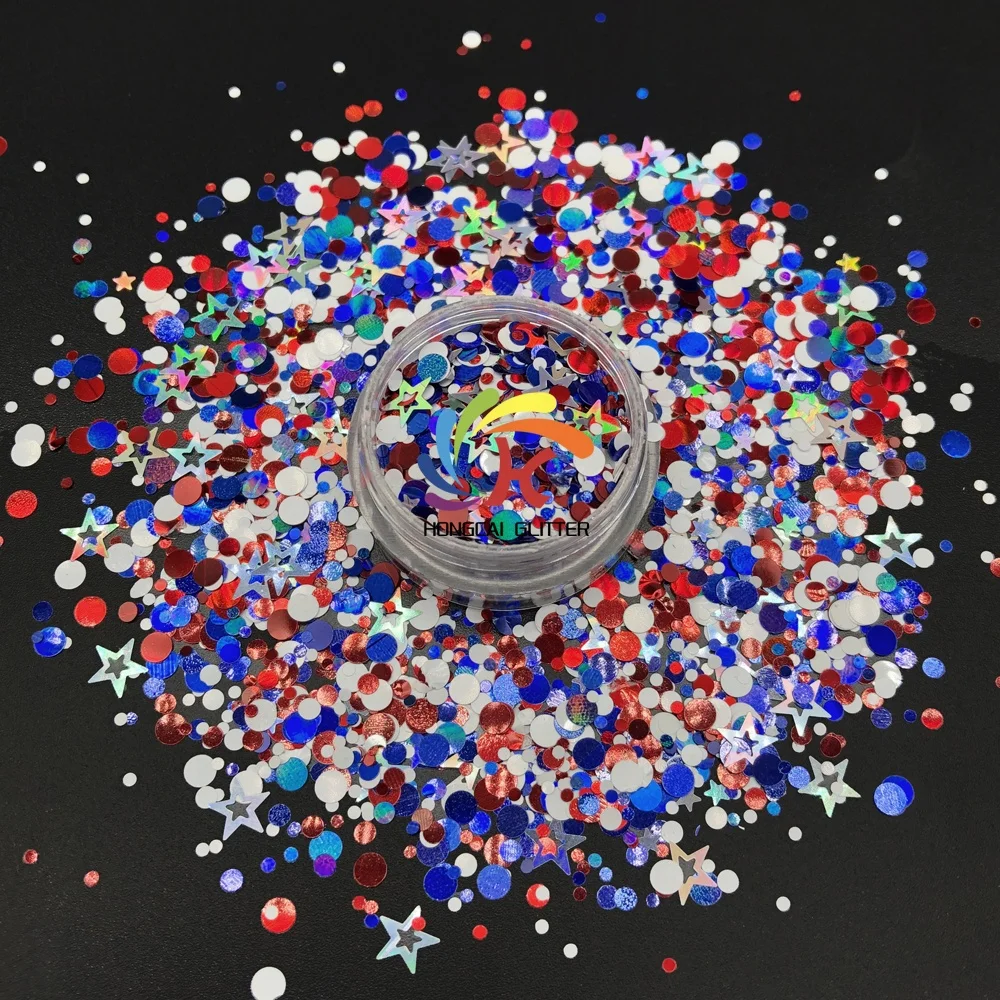 Bulk Special Shape Hexagon Flakes Glitter Powder 008 1/128 1/64 Extra Fine Chunky Mix Glitter