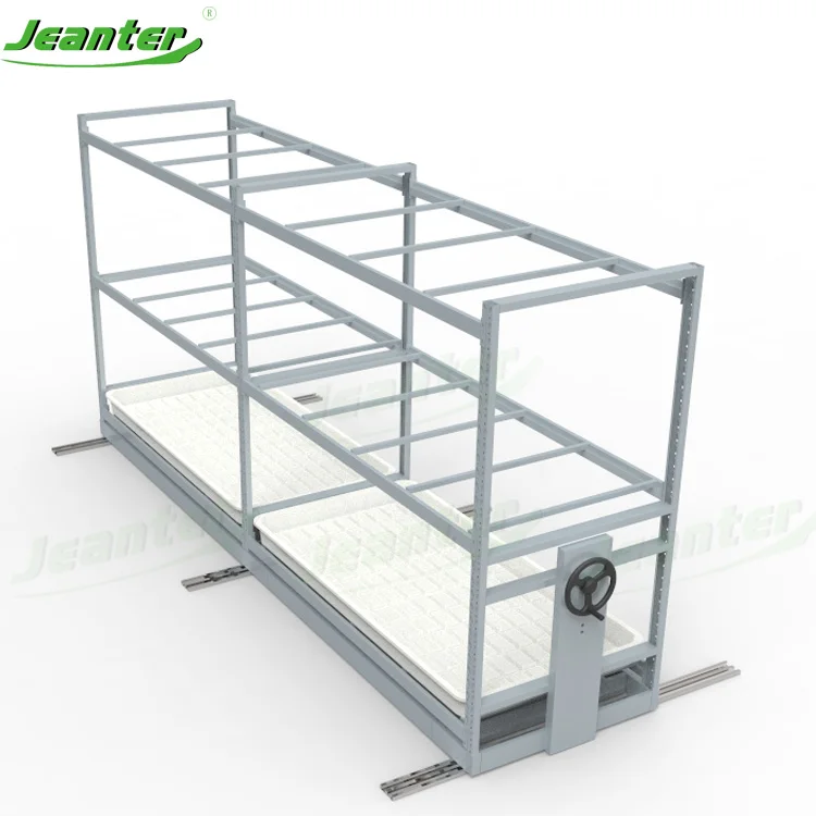 Automatic Micrograms Grow Kit Racks Shelves Farming Movable Hydroponic Vertical Grow Rack