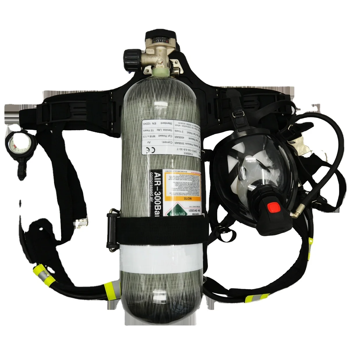 CE communication mask digital gauge 3l Self-Contained Air Breathing Apparatus scba for firefighter,chemical industry