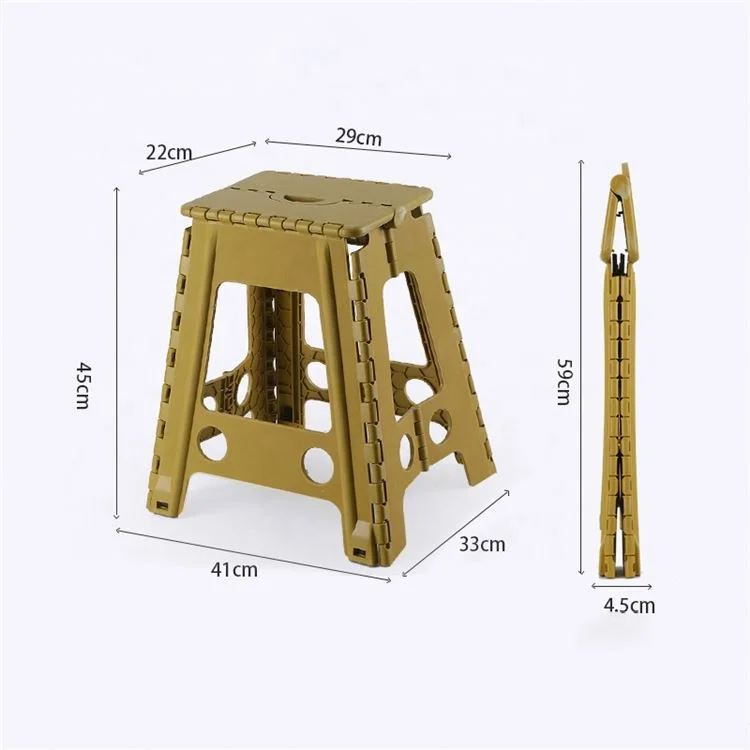 Step Stool Durable Portable Plastic Stool with Comfortable Handle for Adults Children Kids Mini Folding Stool