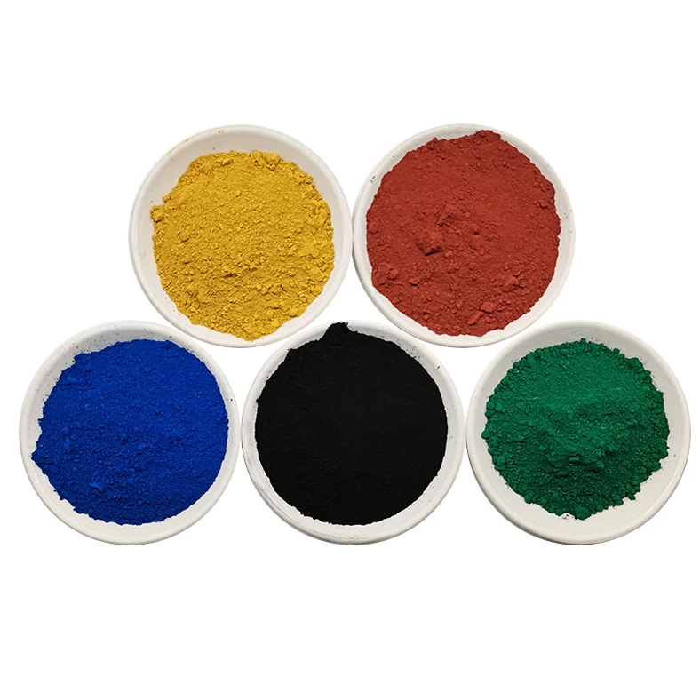 Прямой завод оксид железа пигмент желтый/красный/черный оксид железа пигмент для бетона