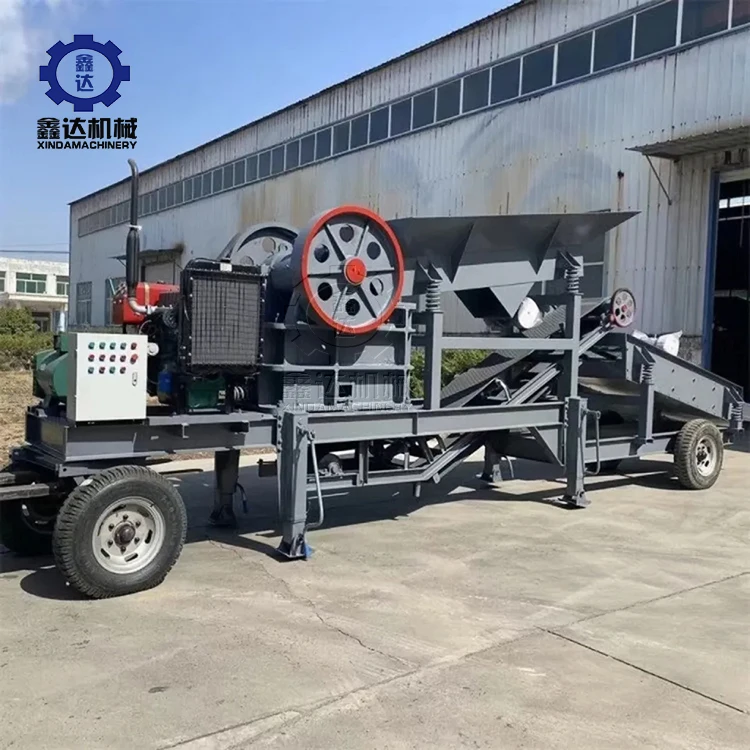 Hot Sale Mini Mobile Jaw Crusher with Diesel Engine by Factory Small Stone Crusher Jaw Crusher Price