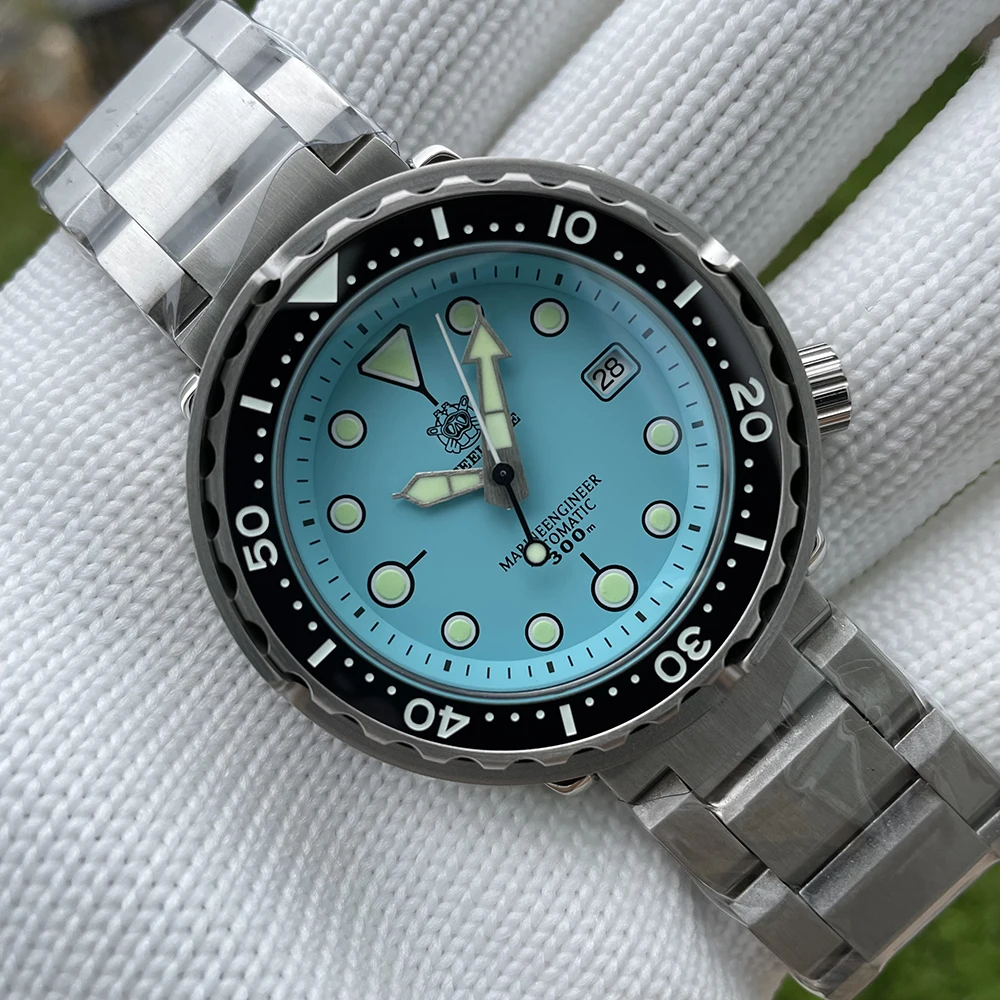 Turquoise Dial ! SD1975 STEELDIVE 316L Stainless steel Sterile Tuna Japanese NH35A automatic 30ATM Diver Diving Watch