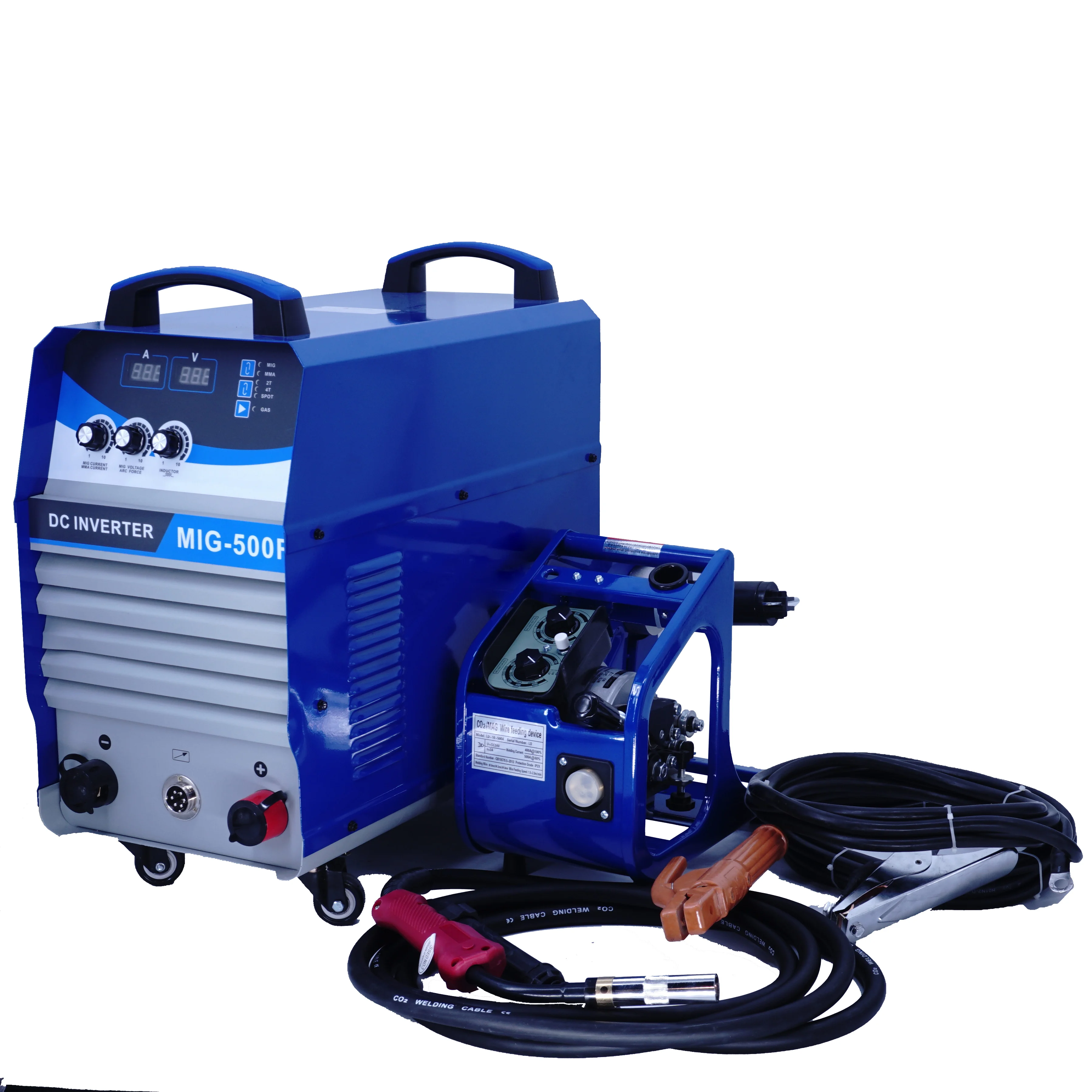 Three phase 500 amp inverter welder co2 aluminium mig welding machine