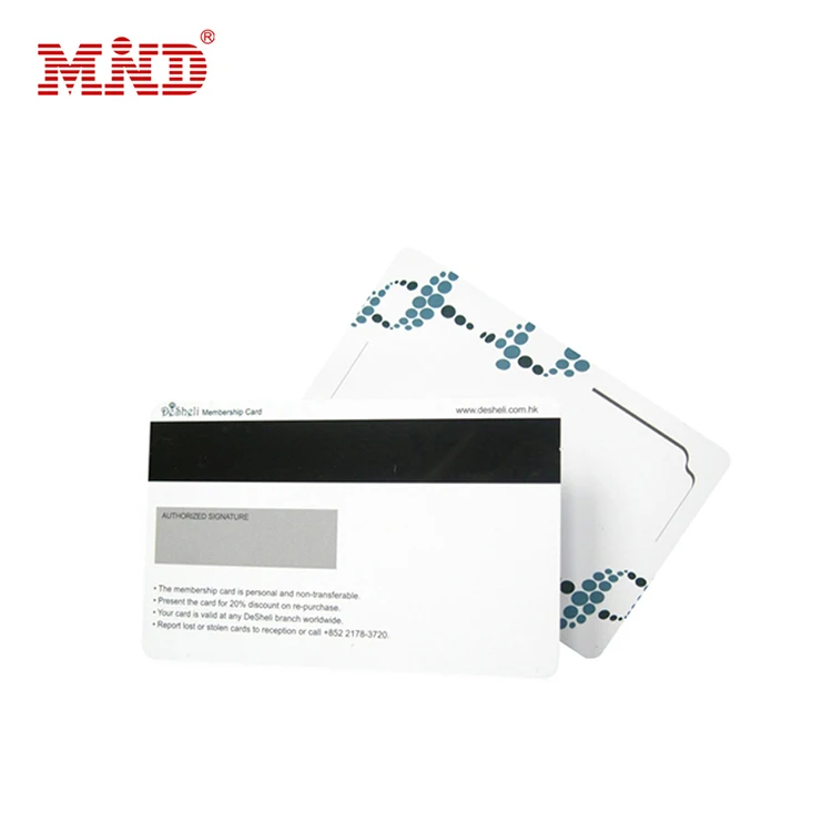 High quality iso standard size pvc blank card with magnetic stripe
