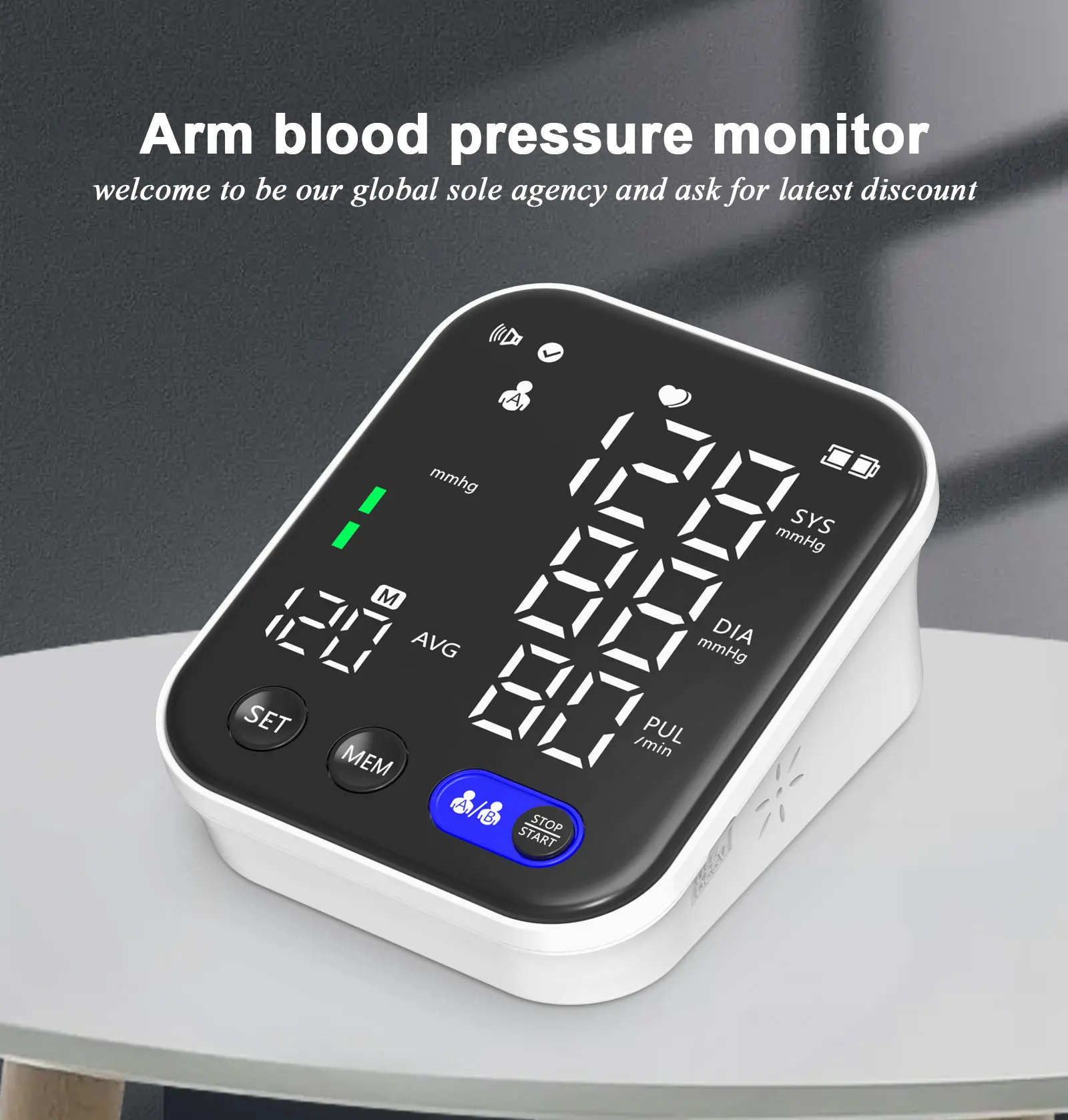 CE Approved Health Care Products OEM Digital Bp Monitor BP Machine Medical Arm Digital Blood Pressure Monitor