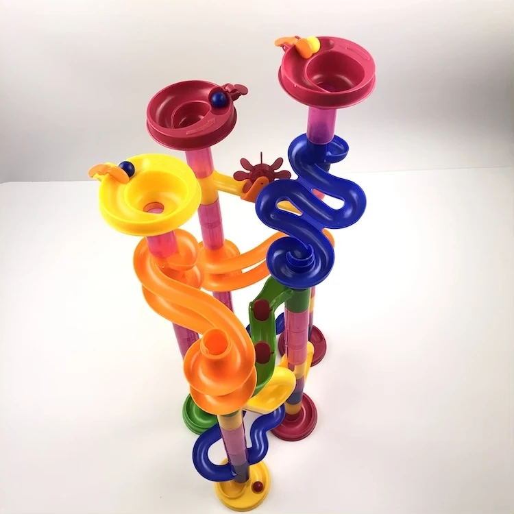 Creative Gift 105pcs Diy Marble Run Set Race Building Blocks Toys