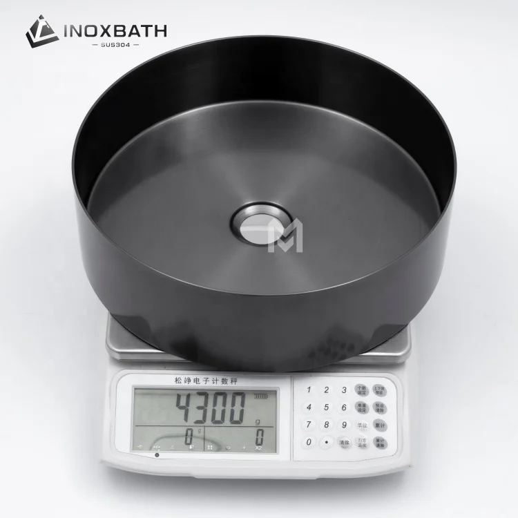 Bathroom Luxury Hotel Vanity Basin Porcelain Stainless Steel Art Wash Basin Counter top Vessel Sink