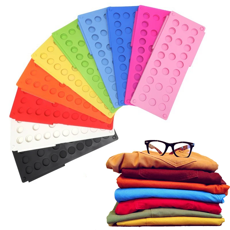 40*48cm Folding shirt board storage Fold clothes Household clothes finishing device Lazy stacking board
