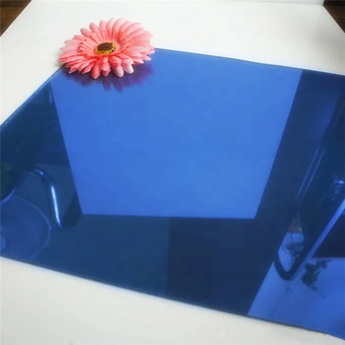 Factory Custom Dark Green Smoke Grey Silver White Reflective Colorful Glass