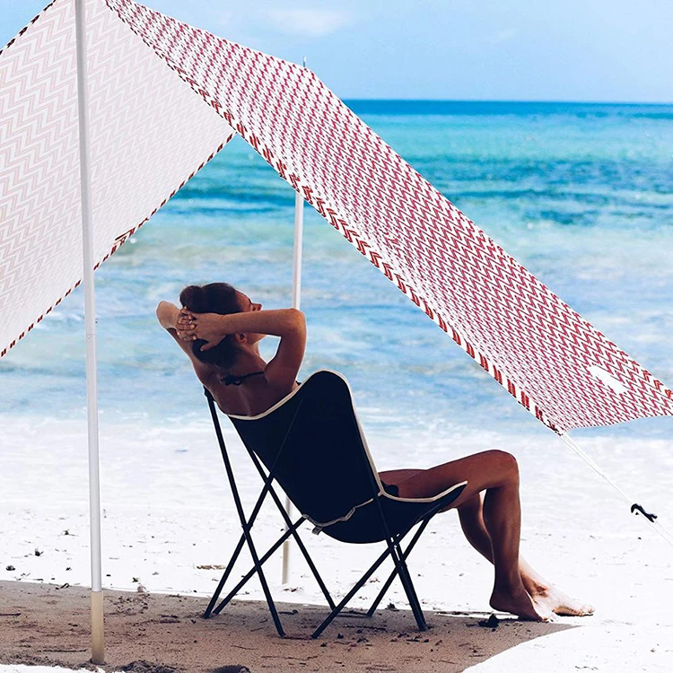 Лидер продаж, дешевая индивидуальная портативная Пляжная палатка в разных стилях, навес от солнца, Пляжная палатка для кемпинга