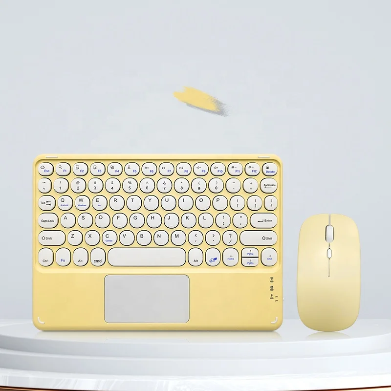 2023 Hot sale custom wireless keyboard color backlit Mini tablet wireless keyboard with mouse touch pad