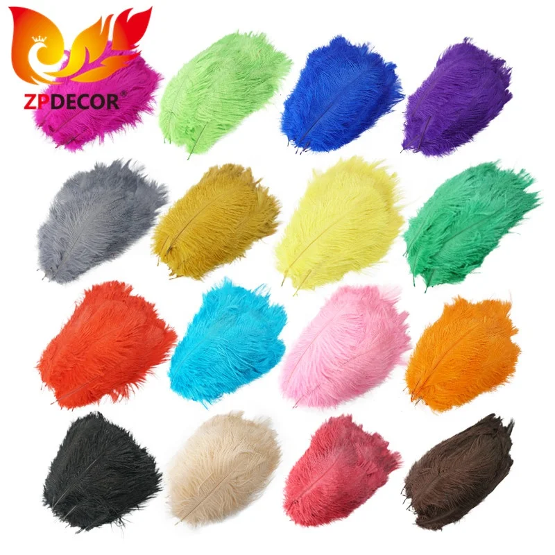 ZPDECOR оптовые размеры 15-20 см Разноцветные страусиные перья для