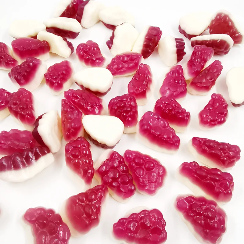 Gummy candy wholesale custom fruit shaped gummy soft candy sweets sour jelly candy