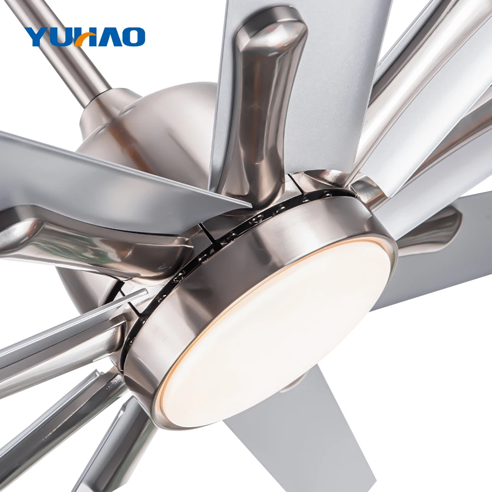 oem odm fully copper silent motor 110v 220v living room 72 inch led energy saving ceiling fan with light