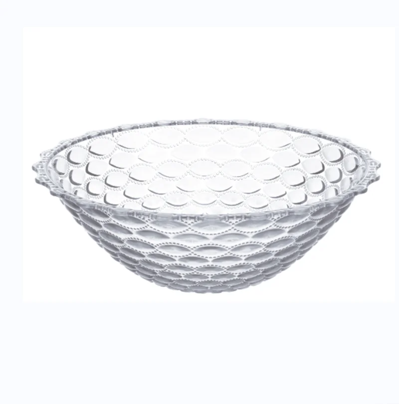 Wholesale Clear Lace Fruit Food Container Salad Fruit Salad Clear Plastic Trifle Bowls