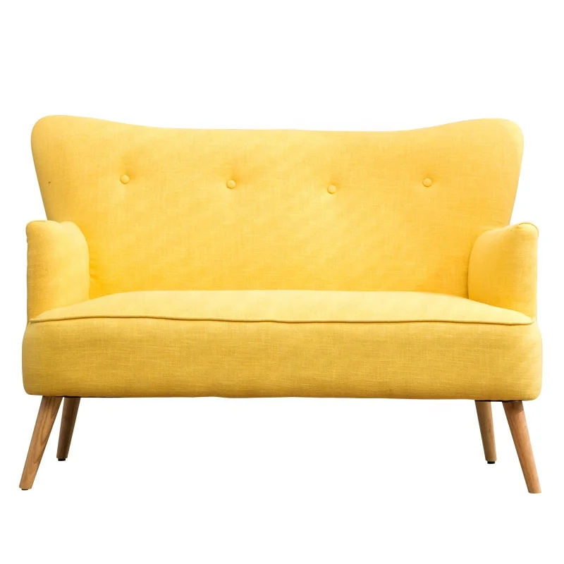 
Modern nordic style fabric upholstered camping home seat love seat sofa 