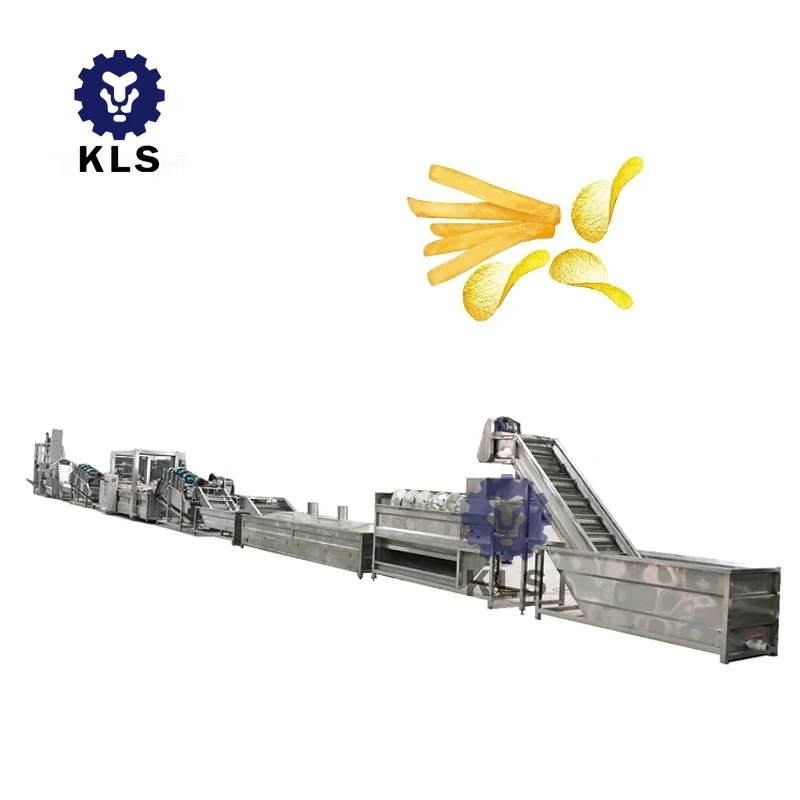 
100kg/h/200kg/h500kg/h Fully Automatic potato chips making machine french fries 