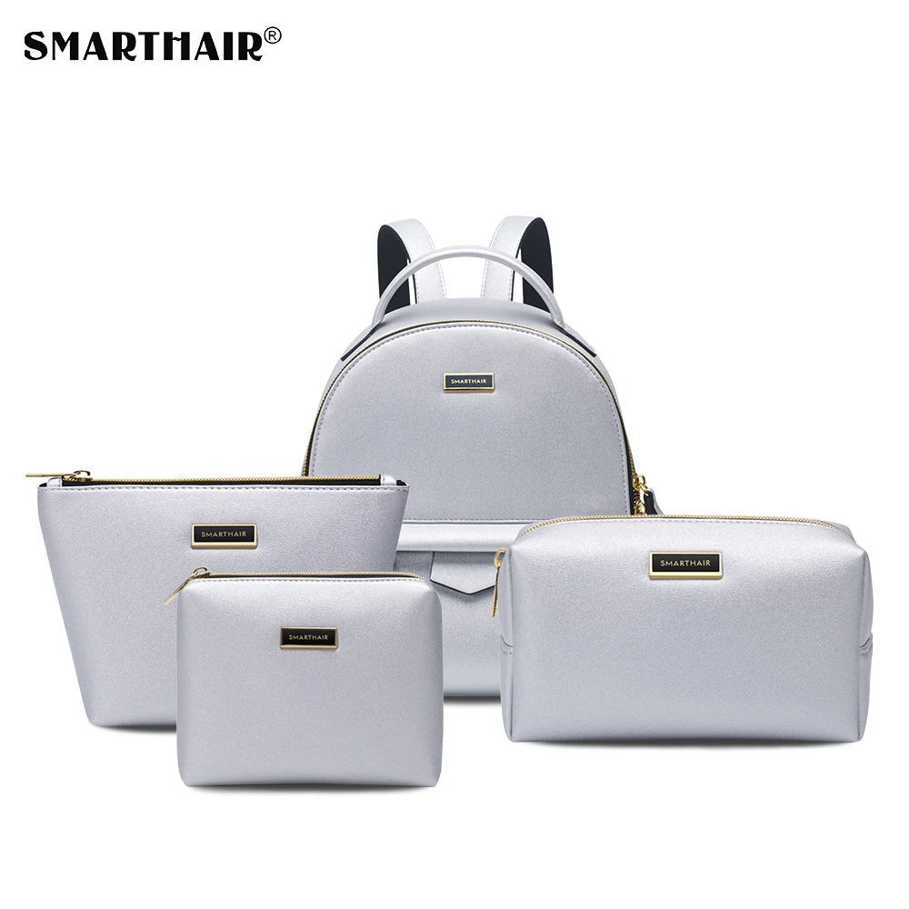 
Travel Backpack Fashion Bag PU Leather Quality Luxury Makeup Bags Set 