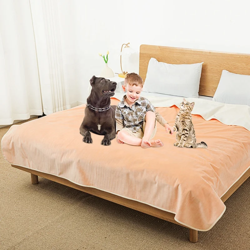 Waterproof Dog Blanket Bed Cover Dog Crystal Velvet Moroccan Fuzzy Cozy Plush Pet Blanket Throw Blanket for Couch Sofa