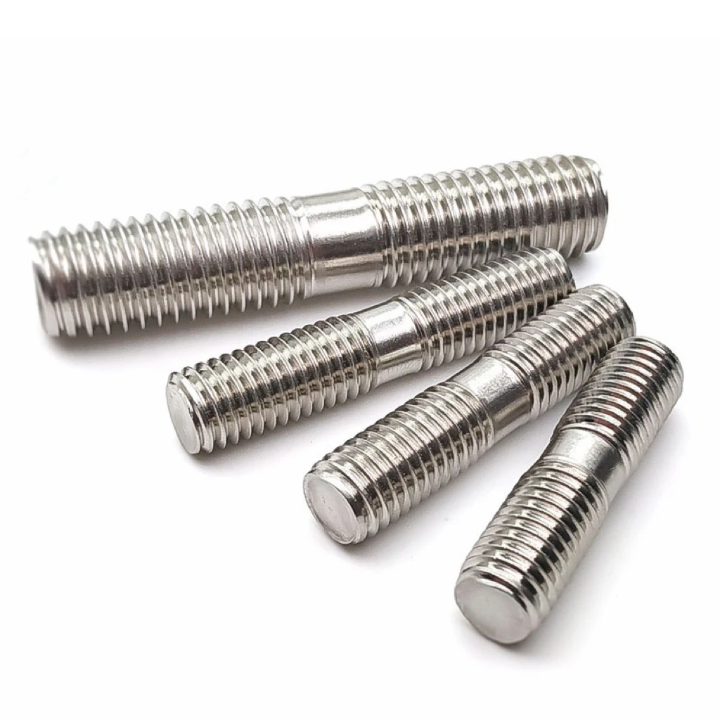 A2 A4 Double End Studs Clamping Type Product Grade B Stainless Steel Double End Studs