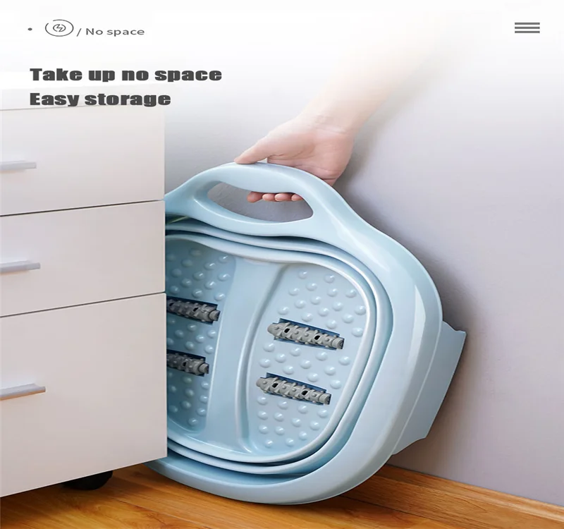 Портативные ванны складное ведро для ног массажное вспенивания Бытовая Сауна ванна педикюра пластиковая Ванна