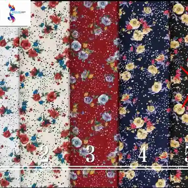 40s top beautiful flower patterns Wholesale 100% cotton poplin print ready goods stock fabric