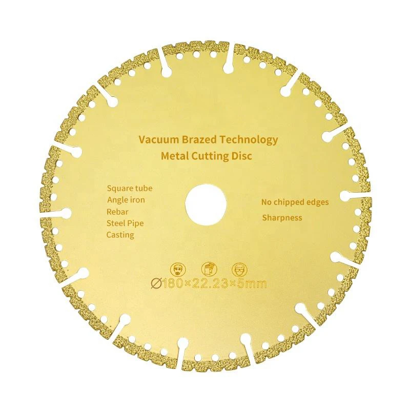 Royal Sino Customize Size Vacuum Brazed Metal Cutting Disc Diamond Saw Blade For Steel Pipe