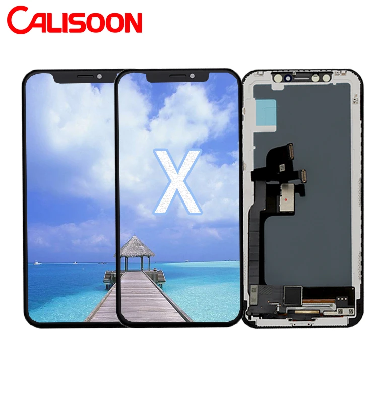  Новый ЖК-дисплей для мобильного телефона CALISOON оптовая продажа сенсорный ЖК-экран OLED TFT Incell iPhone X XS XR 11 pro 8 7 6 PLUS высокое
