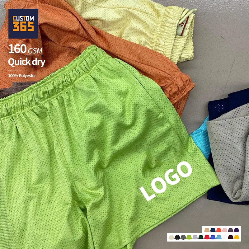 Summer Sports Sweat Streetwear Active Beach Wear Pants Joggers Running Gym Wear Logo Custom Mens Mesh Shorts