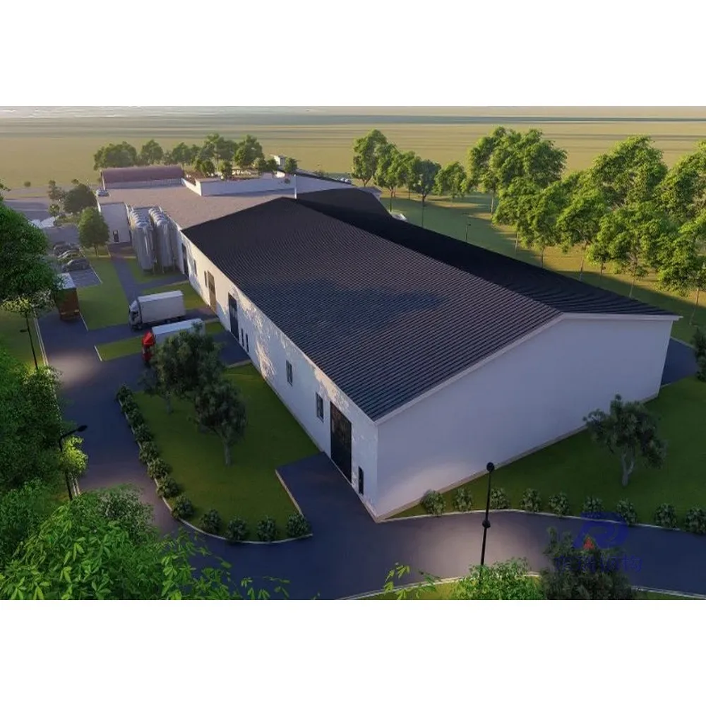 simple design steel structure sheep goat farming building in Australia