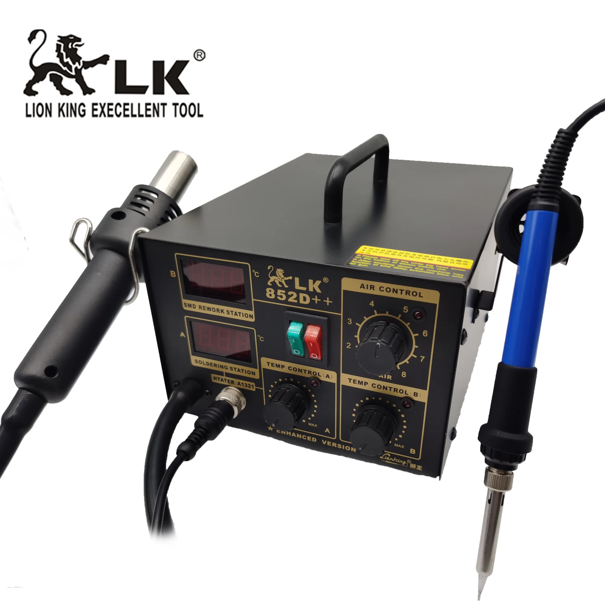 LK852D++ Dual digital display rework station soldering station