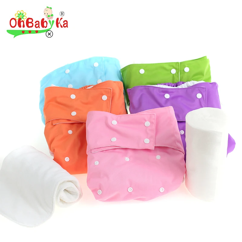 Ohbabyka snaps Soft Good OEM&ODM reusable adults cloth diapers