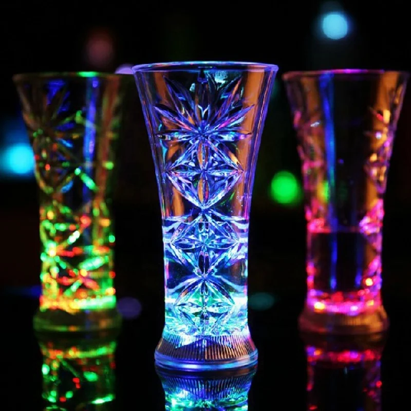 Novelty Toy Party Supplies  Flashing Glow Halloween Plastic  Luminous Bar Accessories Beer Mug LED Cup