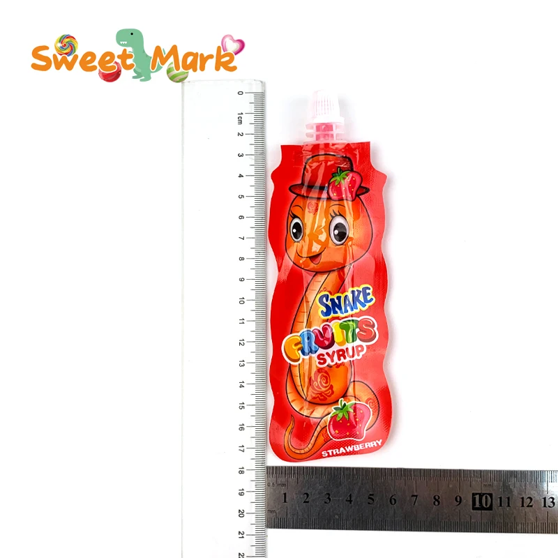 Assorted fruit flavored Snake syrup candy jam candy