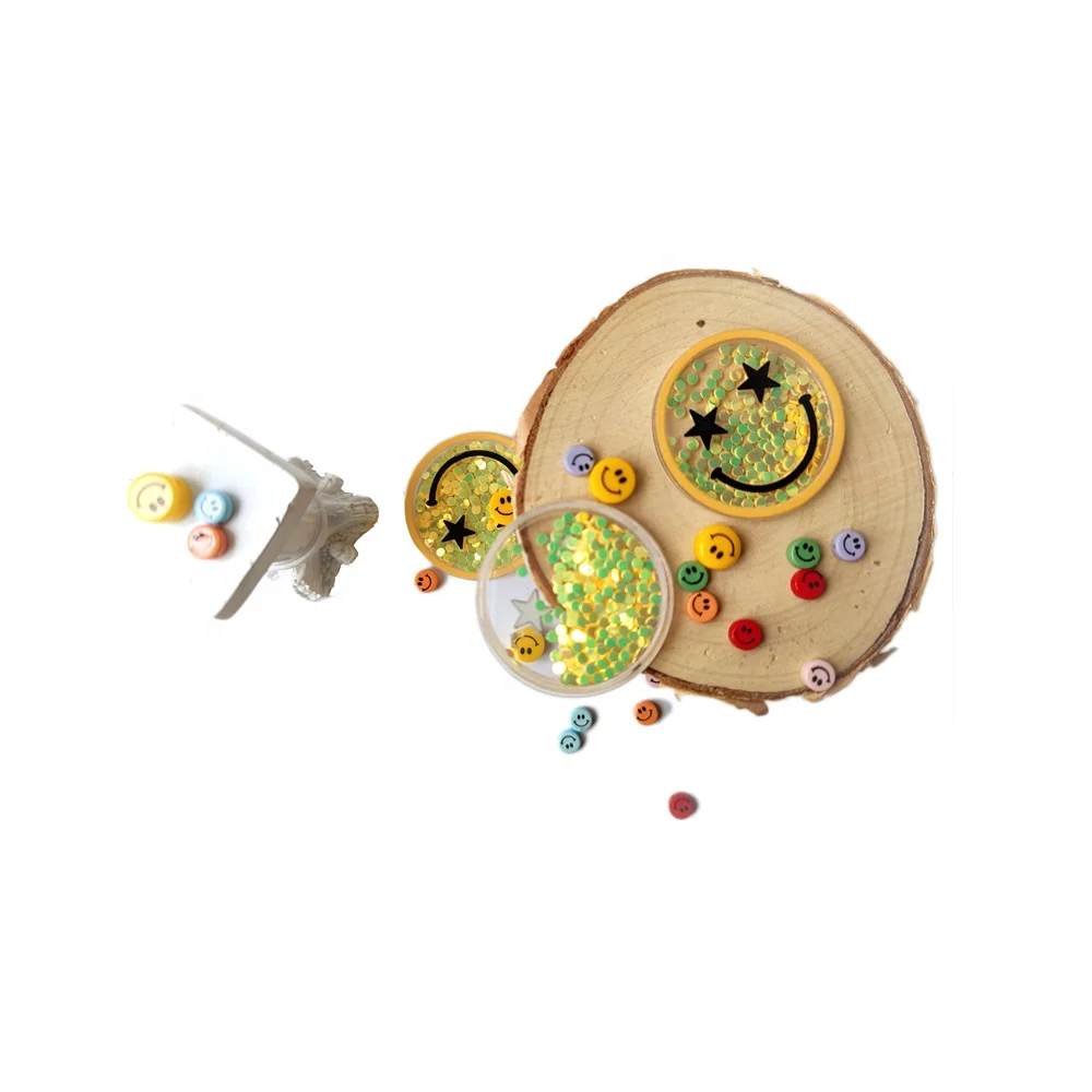 
Necklace And Earrings DIY Resin Happy Beads 