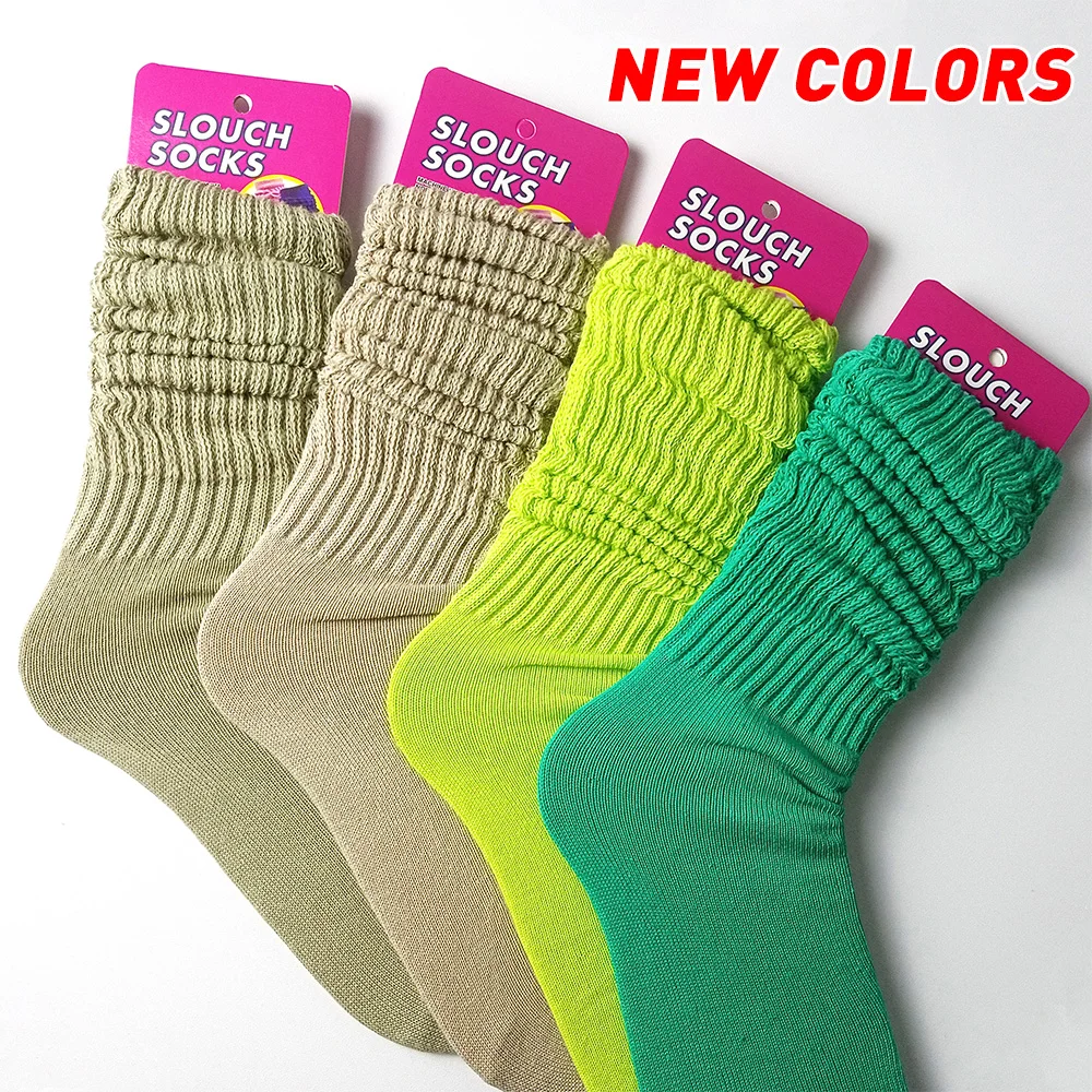 Uron New Design Slouch Socks Cotton Tye Dye Slouch Socks Colorful Slouch Socks For Women