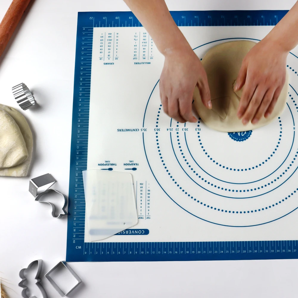 heat resistant silicone pastry baking mats  silicone mat silicone baking sheet baking pastry tools for rolling dough