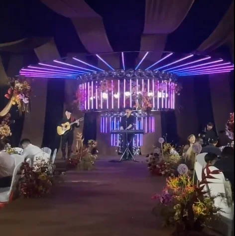 Круглый Молочный диффузор 1 м 64 пикселя светодиодное сценическое освещение SPI для прокатных мероприятий декоративное свадебного клуба