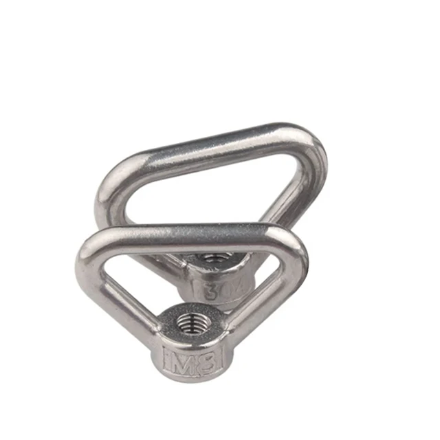 DIN582 Stainless Steel Round Head Lifting Eye Nut Forged Lifting Eye Nuts Ring Nuts