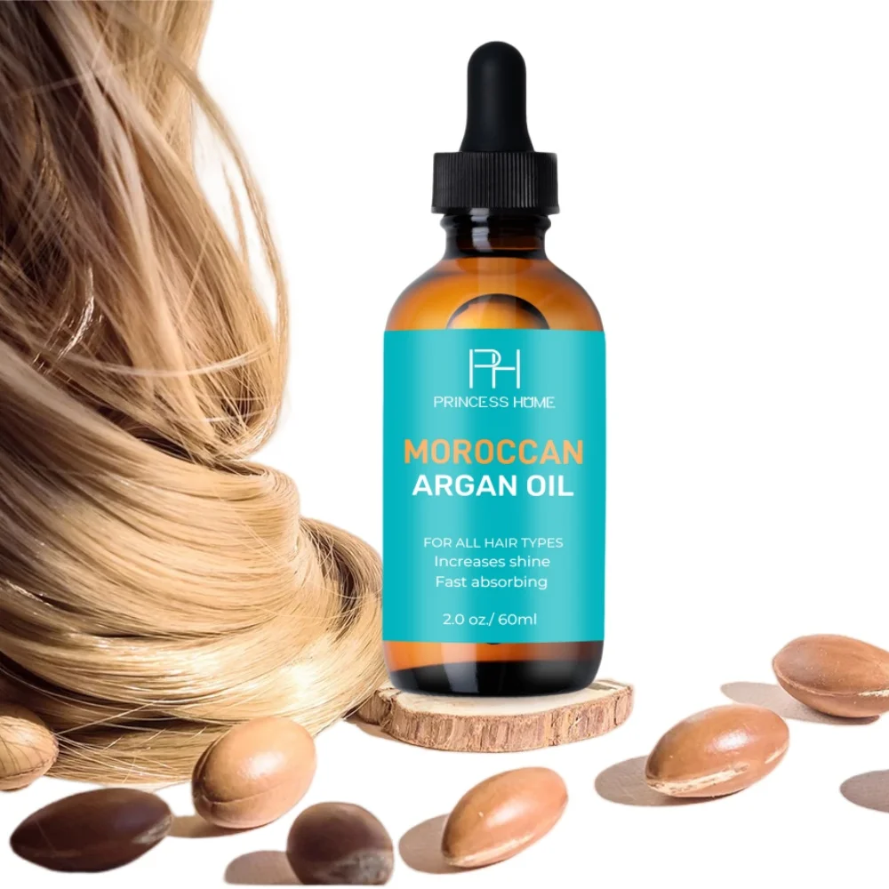 Wholesale Private Label Organic Hair Care Cosmetic Morocco Argan Oil 60ml