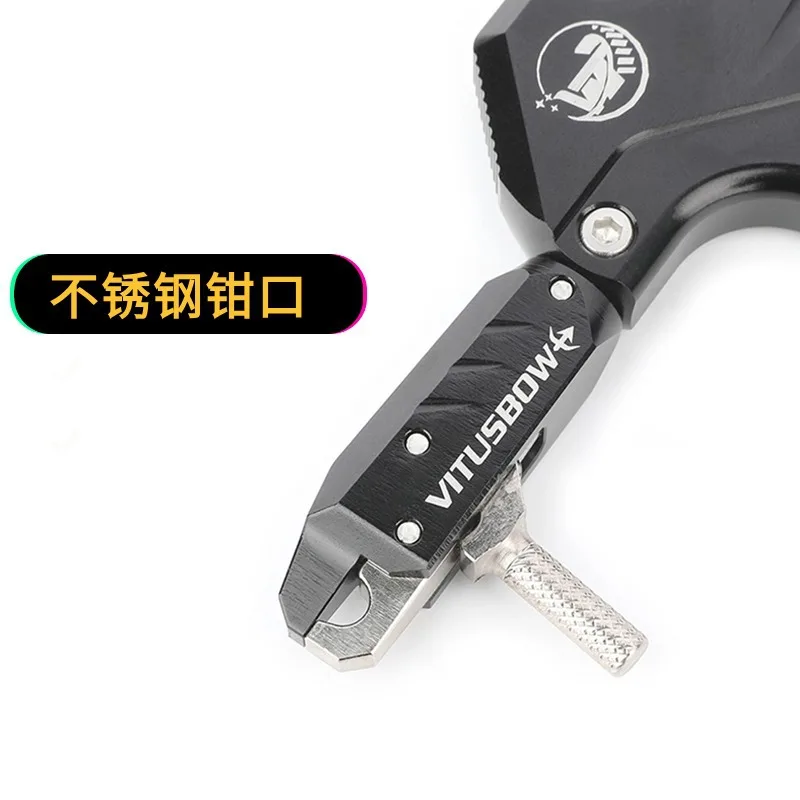 Vitus Aluminum alloy Compound Bow Release Aids 3 Finger automatic Closing Thumb Trigger Grip Archery Accessories